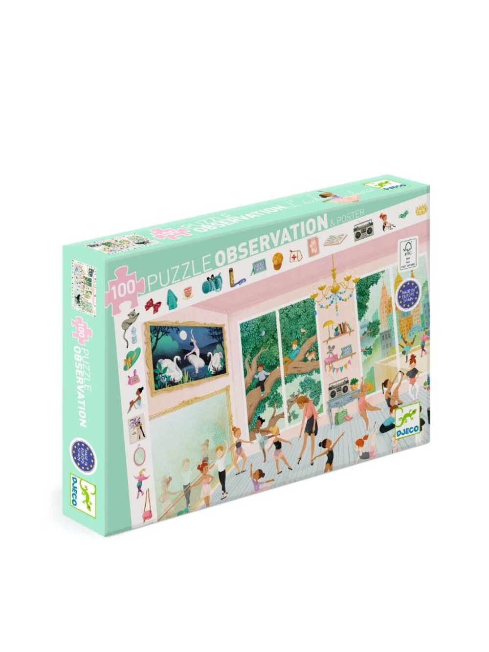 Djeco The Dance School Observation Jigsaw Puzzle - 100 pc
